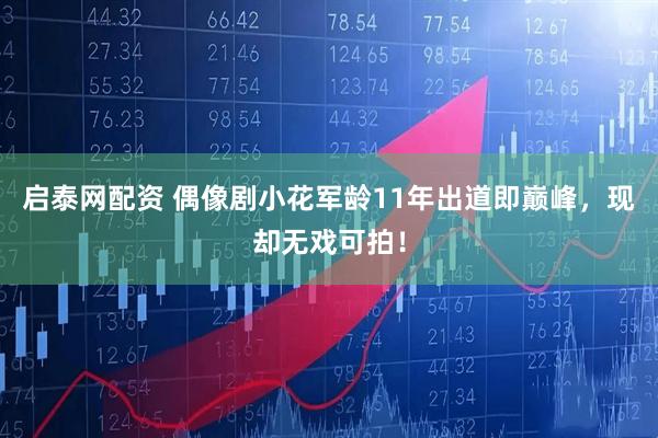 启泰网配资 偶像剧小花军龄11年出道即巅峰，现却无戏可拍！