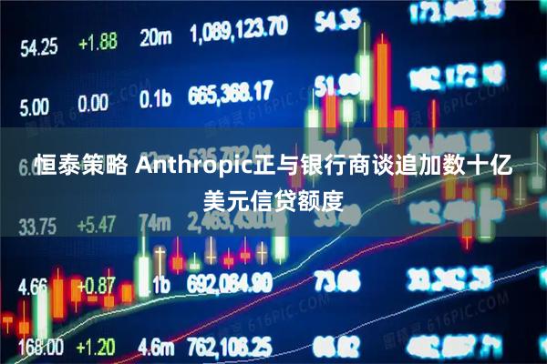 恒泰策略 Anthropic正与银行商谈追加数十亿美元信贷额度